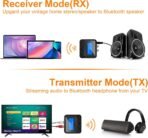 Bluetooth Transmitter Receiver for TV, Audio Adapter for Home Stereo with RCA 3.5mm AUX & Display, Bluetooth Transmitter for Headphones/Speakers/Airplane/Home Theater/PC/Car, TF Card Output - Image 3