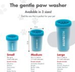 Dexas MudBuster Portable Dog Paw Cleaner, Medium, Blue - Premium Quality Pet Supplies and Accessories - Image 4