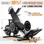 Mikolo Leg Press Hack Squat Machine, 30-Degree Compact Leg Press Machine for Home Gym, Hack Squat Machine with Removable Shoulder Pad, Lower Body Workout Equipment - Image 3