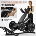 Mikolo Leg Press Hack Squat Machine, 30-Degree Compact Leg Press Machine for Home Gym, Hack Squat Machine with Removable Shoulder Pad, Lower Body Workout Equipment - Image 6