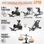 Mikolo Leg Press Hack Squat Machine, 30-Degree Compact Leg Press Machine for Home Gym, Hack Squat Machine with Removable Shoulder Pad, Lower Body Workout Equipment - Image 8