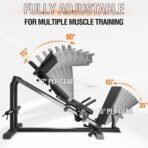Mikolo Leg Press Hack Squat Machine, 30-Degree Compact Leg Press Machine for Home Gym, Hack Squat Machine with Removable Shoulder Pad, Lower Body Workout Equipment - Image 9