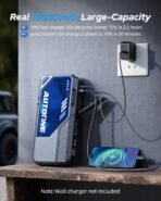 AUTOONE M4 Jump Starter 8000A Car Battery Jumper Starter Portable, 12V Jump Pack (All Gas/12L Diesel) Jump Box for Car Battery with Built-in Booster, Storage Case, LED Light, Jumper Cables - Image 4