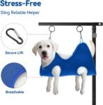 niffgaff Adjustable Foldable Dog Grooming Arm with Heavy-Duty Clamp: 26" to 40" Height, Includes Safety Hammock & No-Sit Holders – Perfect Grooming Restraint for Small & Medium Dogs at Home or Salons - Image 4