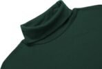 Poriff Men's Casual Slim Fit Basic Tops Knitted Lightweight Turtleneck Pullover Sweater - Image 4