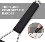 Cambom Lemon Zester Grater Three-piece Suit - Heavy Duty Kitchen Tool for Parmesan Cheese, Ginger, Garlic, Nutmeg, Chocolate, Vegetables，Fruits，Stainless Steel Grater Dishwasher Safe Black - Image 4