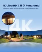 REOLINK Elite Floodlight WiFi, 4K 8MP 180° Panoramic Wired Floodlight Camera, Adjustable 3000 Lumens, Local AI Video Search, Dual-Band Wi-Fi 6, 24/7 Recording, No Monthly Fees, 100~240V AC Hardwired - Image 3