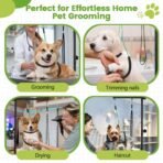 Dog Grooming Table Arm with Hammock, 35" Adjustable Height Grooming Arm with Clamp and No-Sit Haunch Holders, Suitable for Small & Medium Pets (Grooming Table Not Included) - Image 4