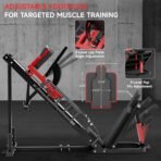 Leg Press Hack Squat Machine Combo, 45° Leg Exercise Machine ,Lower Body Special with Weight Storage for Quads, Hamstring, Glutes, Calves, Compact Home Gym Leg Day Equipment - Image 10