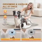 Dog Grooming Vacuum, Dog Grooming Kit with Pet Clipper Nail Grinder, 3 Suction Modes Dog Brush Vacuum with 6 Pet Grooming Tools (Auburn) - Image 3