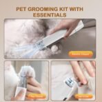 Dog Grooming Vacuum, Dog Grooming Kit with Pet Clipper Nail Grinder, 3 Suction Modes Dog Brush Vacuum with 6 Pet Grooming Tools (Auburn) - Image 5