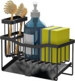 Maifan Sink Caddy Sponge Holder for Kitchen with Brush Holder and Stainless Steel Self Drain Tray, Rustproof Kitchen Sink Organizer for Sponge, Soap Dispenser Storage Accessories - Image 7