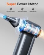 WOLFBOX MF100 Electric Air Duster-150000RPM Super Power Cordless Air Duster, Rechargeable Brushless Motor Durable Blower, 3-Gear Adjustable Dust Blower for Computer, Keyboard, Outdoor, House and Car - Image 3