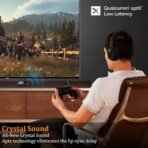 1Mii Bluetooth 5.3 Transmitter for TV to 2 Wireless Headphones, Long Range 100ft Bluetooth Adapter for TV aptX Adaptive & HD/Volume Control, Optical/USB/AUX/RCA Audio Inputs - Image 5