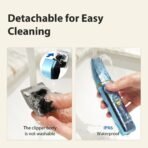 Dog Grooming Kit, Dog Clippers for Grooming for Thick Curly Coats, Professional Pet Hair Shaver Paw Trimmer Cordless Rechargeable Low Noise for Dogs Cats Animals Face Ear - Image 5