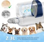 Dog Grooming Vacuum, Pet Grooming Vacuum Kit 2.3L Suction 99% Pet Hair with 5 Tools for Dog Cat for Shedding Grooming, Low Noise (Blue & White) - Image 3