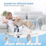 Dog Grooming Vacuum, Pet Grooming Vacuum Kit 2.3L Suction 99% Pet Hair with 5 Tools for Dog Cat for Shedding Grooming, Low Noise (Blue & White) - Image 5