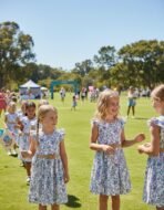 PATPAT Little Big Girls Dress Vintage Boho Floral Ruffle Short Sleeve Casual Swing Dress with Braided Belt - Image 6