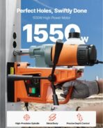 VEVOR Mag Drill Press, 1550W 2" Boring Diameter, 2922lbf Power Magnetic Drill, 500 PRM, 10-Speed, Electric Drilling Machine for Metal Surface, Industrial and Home Improvement - Image 3