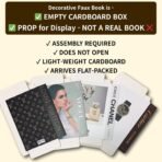 Luxe Large | 4 PCS Faux Decorative Books for Home Decor | Not Real Books (Cardboard Boxes) | Coffee Table, Bookshelf & Shelf Styling Display Props for Living Room, Office - Image 3