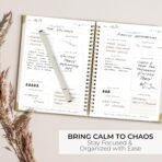 Beautiful To Do List Notebook - Aesthetic Daily Planner to Easily Organize Your Tasks And Boost Productivity - Stylish Undated ADHD Planner Gift and The Perfect School or Office Supplies For Women - Image 3