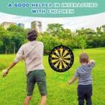 Large Dart Board for Kids, Kids Double-Sided Dart Board with Sticky Balls and Darts, Indoor/Outdoor Sport Fun Party Play Game Toys, Gifts for 3 4 5 6 7 8 9 10 11 12 Year Old Boys Girls - Image 4