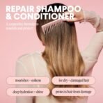 MONDAY HAIRCARE Repair Shampoo and Conditioner Set (2 Count) 12 oz For Dry to Damaged Hair Made with Keratin, Coconut Oil, Shea Butter, and Vitamin E - Image 3