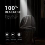 MIULEE 100% Blackout Linen Textured Curtains for Bedroom Solid Thermal Insulated Natural Beige Grommet Room Darkening Curtains & Drapes Luxury Decor for Living Room Nursery 52 x 84 Inch (2 Panels) - Image 4