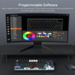 Womier SK80 75% Keyboard with Color Multimedia Display Mechanical Gaming Keyboard Creamy Sound, Wired Hot Swappable Gasket Mount RGB Custom Key Board, Pre-lubed Stabilizer for Mac/Win, Black Kanagawa - Image 5