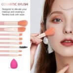 Makeup Kit For Girls Gift, Make up Kit For Women Full Kit Includes Sponge Eyeshadow Liquid Lipstick Concealer Eyeliner Eyebrow Makeup Bag - Image 6