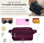 Baggallini Securtex Anti-theft Belt Bag 8.8"x5.5" Crossbody Fanny Pack for Women RFID Wallet Locking Zipper Travel Purse - Image 5