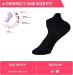 CoolMate Pilates Socks with Grips for Women, Yoga Socks, Crew Non Slip Women for Barre, Pilates Gifts for Women - Image 10
