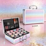 Makeup Kit for Women Girls, Fashionable Make Up Present Set for Beginners Professionals Traveler with Case, Makeup Essential with Eyeshadow Palette, Lip Gloss, Mascara,Foundation Face Primer(Rainbow) - Image 4