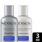 Nexxus Therappe Shampoo and Humectress Conditioner, Travel-Size – Ultimate Moisture for Dry Hair with Elastin Protein and Green Caviar, 3 Oz Ea - Image 4