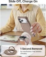 SYNCWIRE Magnetic Phone Ring Holder for MagSafe, 360° Rotation Cell Phone Grip Stand Finger Ring Kickstand Two-Sided Magnet Compatible with iPhone 17 Pro Max 16 15 14 13 12 MagSafe Accessories - Image 8