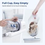 Pecute Dog Grooming Vacuum for Heavy Shedding, Quiet(55dB) 4-in-1 Pet Grooming Kit for Nervous Dogs & Cats, 12000Pa Dog Vacuum Brush for Shedding with Clipper, 1.5L Dust Cup, Home Grooming & Cleaning - Image 4