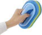 Cleaning Brush for Bathroom Kitchen Bathtub Toilet Cleaner All Purpose Shower Sponge Scrubbing Brush with Ergonomic Handle - Image 3
