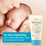 Aveeno Baby Healthy Start Nourishing Newborn Balm, Hypoallergenic Baby Skin Balm with Prebiotic Oat Leaves a Nourishing Layer to Care for Newborn Skin, Fragrance-Free, 5 oz - Image 5