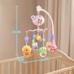 Crib Mobile with Music and Lights, Baby Mobiles for Cribs, Nursery Musical Mobile for Bassinets Toys Hanging Girls Boys, Pack and Play Space Portable Animal Mobile Hanger Arm Clip On Attachment - Image 4