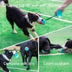 Dog Toys to Keep Them Busy for Boredom,Interactive Dog Toys Tug of War, Mentally Stimulating Toys for Dog, Puppy Teething Puzzle Treat Food Dispensing Ball Toy for Small Medium Dogs - Image 3