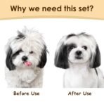 Professional Deshedding Dog Brush Grooming Kits, for Long-Haired Dogs and Cats - Dog Deshedding Brush and Slicker Brush Set 3 in 1 Gift Box for Long Hair Pets like Golden Retriever - Image 9