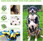 SHARLOVY Large Tough Chew Toys for Aggressive Chewers Large Breed,Heavy Duty Dental Rope Toys Kit for Medium Dogs,5 Knots Indestructible Cotton Puppy Teething Chew Tug Toy Set of 9 - Image 3
