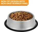 Neater Pet Brands - Stainless Steel No-Skid & Non-Tip Dog Bowl for Food or Water (64 oz, Stainless Steel) - Image 3