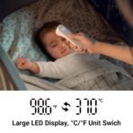 iHealth No-Touch Forehead Thermometer for Adults, Kids, Babies - 1s Fast Accurate, 3 Ultra-Sensitive Sensors, Quiet Vibration Feedback, Digital Large LED Digits, Easy to Use for Home & Nurses, PT3 - Image 6