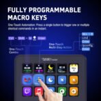 VSDINSIDE Macro Keypad, Stream Controller Deck Gaming Streaming Shortcut Keyboard, 18 Programmable Keys Customizable Visual AI Pad USB Soundboard for OBS, YouTube, Desk Office Setup, Laptop, PC, Mac - Image 3