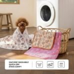 LINENLUX 1 Pack 3 Blankets Super Soft Fluffy Premium Fleece Dog Blankets for Puppy Cat Pet Blanket Flannel Throw Warm Sleep Dog Paw 23x16 inches - Image 5