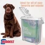 Buddeez 80-Quart Roll-Away Pet and Large Animal Food Dispenser with Scoop - Image 3
