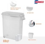 Buddeez 80-Quart Roll-Away Pet and Large Animal Food Dispenser with Scoop - Image 6