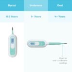 Frida Baby 3-in-1 Rectal, Underarm & Oral Thermometer for Kids, Digital Baby Thermometer for Infants, Toddlers, & Kids, Quick & Accurate Temperature Check, Includes Carrying Case for Storage - Image 3