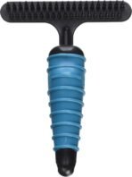 Master Grooming Tools Ergonomic Double-Row Undercoat Rakes — Efficient Tools for Grooming Dogs, 39 Pins, Blue - Image 3